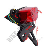 Rear light with 45° plate HONDA XR250R from 1986, XR350R 85 and 86, XR600R